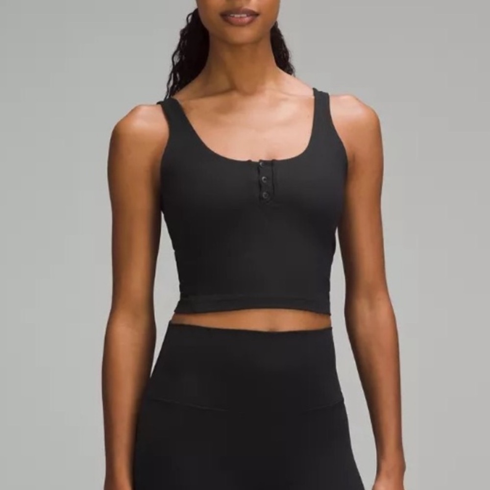 Lululemon Black Henley Align Tank
